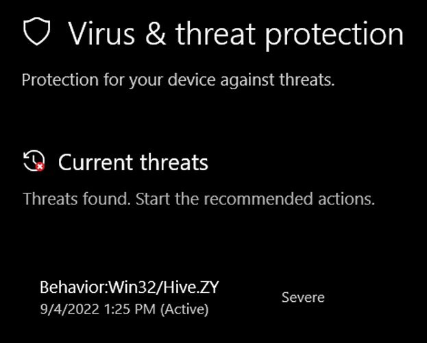 微软 Defender 再次出现大规模误杀,Edge / Chrome 等多款软件中招 Microsoft Defender falsely detecting Win32/Hive.ZY